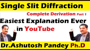 Fraunhofer Diffraction| Single Slit Diffraction Derivation part 1| सबसे आसान VDO