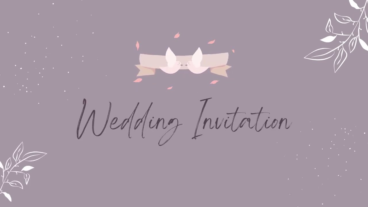 Wedding Invitations, E-Invites Background, Royalty Free, Sparkle videos, Text videos, what's up.