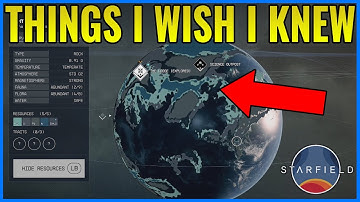 Starfield THINGS I WISH I KNEW BEFORE PLAYING - Starfield Planet Survey Guide