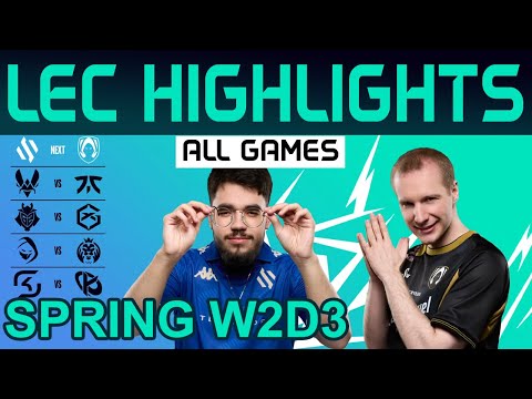 LEC Highlights Week2 Day3 LEC Spring 2024 All Games By Onivia