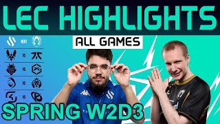 LEC Highlights Week2 Day3 LEC Spring 2024 All Games By Onivia