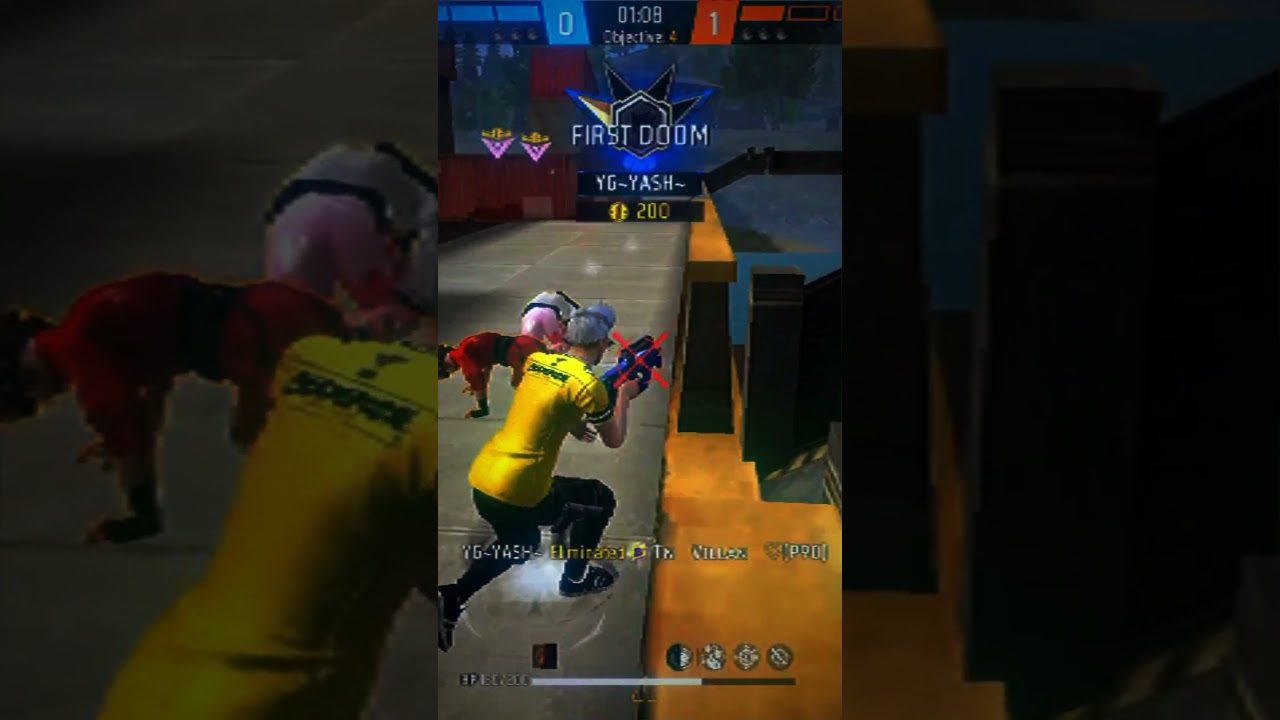 “P90 Headshot Montage | Free Fire Shorts | YashXPlays