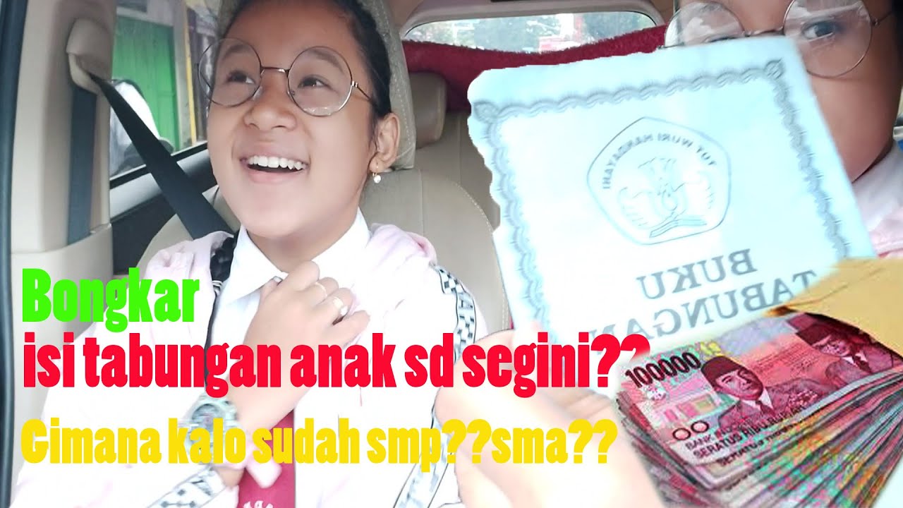 Membongakar buku  tabungan  Anak  di sekolah  YouTube