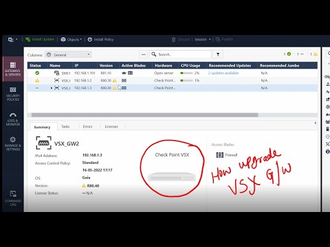 Check Point Firewall VSX Gateway and VS Upgrade From R80.30 GAIA to 80.40GAIA, R81.10GAIA