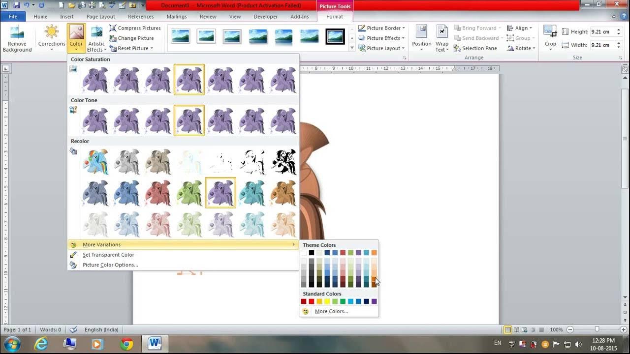 How to change color. How to change color