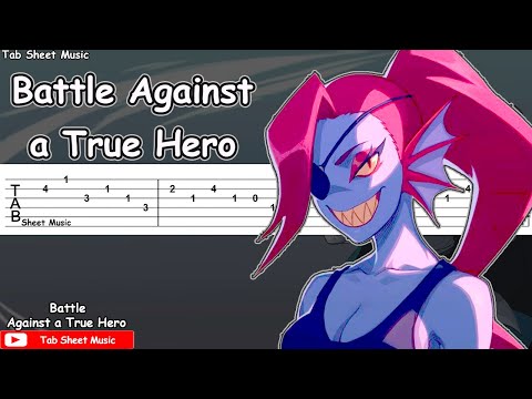Undertale - Battle Against a True Hero Guitar Tutorial