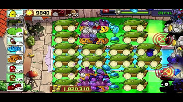 Plants vs. Zombies Puzzle - Last Stand Endless (Part 4: 16 cobs) - Flags 451 to 460