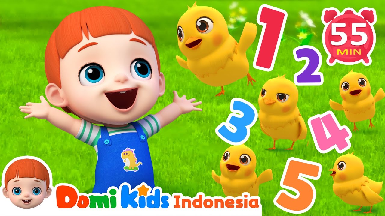 Lima Anak Ayam | Satu Jam Lagu Favorit Anak | Kumpulan Lagu Anak Indonesia | Domi Kids
