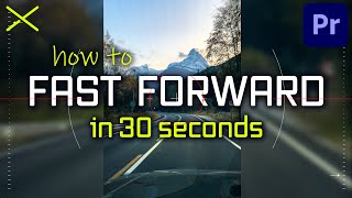 How to Speed Up or Fast Forward Video in Premiere Pro CC #shorts