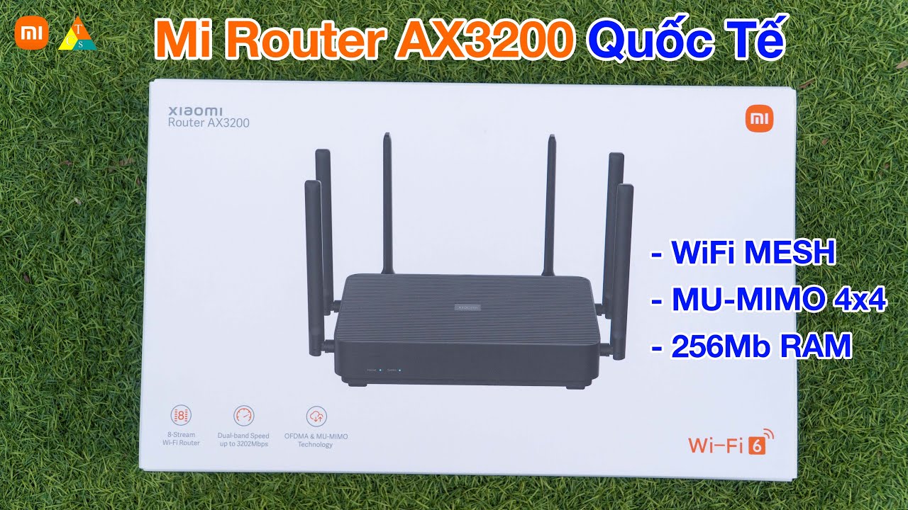 mi router  New Update  Bộ phát WiFi Xiaomi Mi Router AX3200, WiFi 6, Quốc Tế