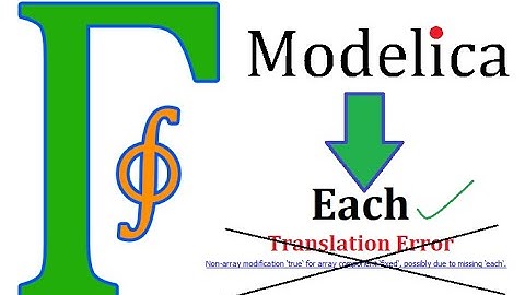 Introduction to Each in Modelica: Issues and Use