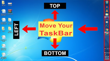 How to Move Taskbar in Windows 7 || How To Change Position Of Taskbar In Windows 7