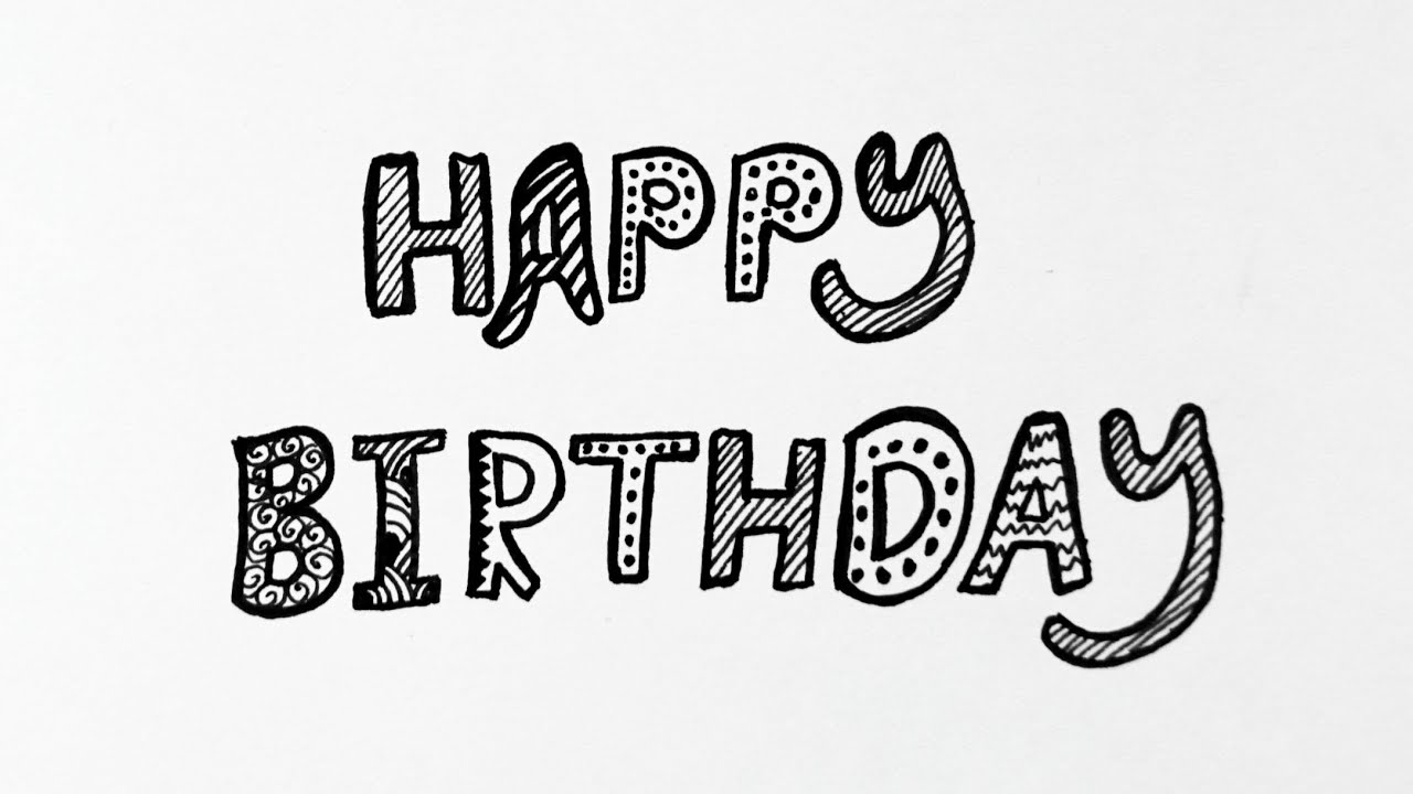 How To Write Happy Birthday In Style  Write Happy Birthday In Style   Calligraphy