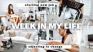 WORK WEEK IN MY LIFE | starting a new job, adjusting to change, &amp; working from home