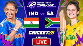 🔴 India W vs South Africa W Live | ICC Women's T20 World Cup 2026 | IND vs SA | Cricket 26 Gameplay