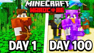 I Spent 100 Days HUNTED inside of Minecraft and here's what happened..