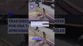 Mujer se lanza de taxi en movimiento tras discusión por tarifa en Brasil