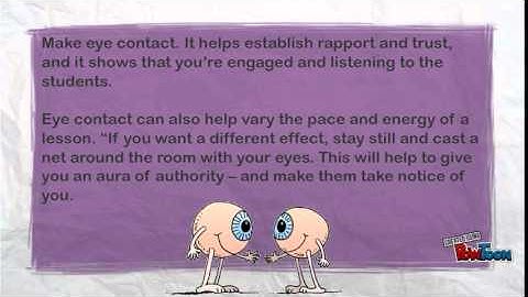 Creating Presence in the Classroom