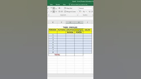 PENGGUNAAN FITUR MERGE & CENTER DI MS.EXCEL
