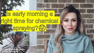 Is early morning a right time for chemical spraying?🤔
