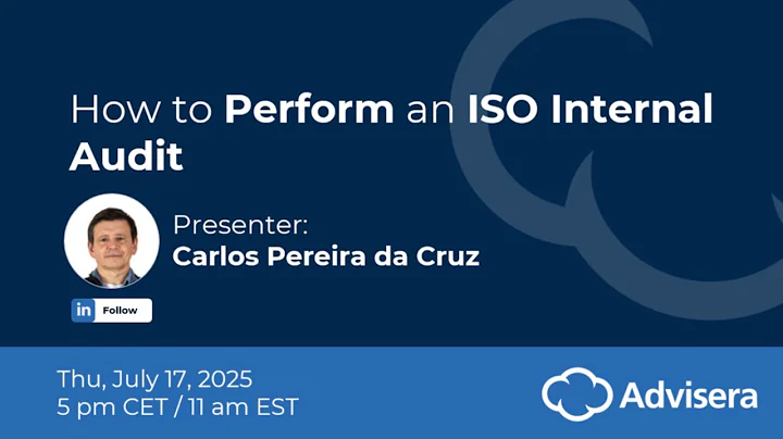 How to Perform an ISO Internal Audit [live webinar]