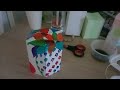 The Hexagonal cup by Pinago, prototype made of 250 GSM Art paper