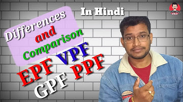 What is EPF, VPF, GPF & PPF | Difference and comparison | Explained by Technical Jhaji ( in Hindi ).