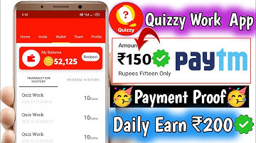Quizzy Work App Se Paise Kaise Kamaya! Quizzy Work App Refer se Paise kamaye ! How to use quizzy App