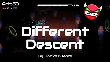 Different Descent by Danke & More (First Hard Demon) | Geometry dash 2.11