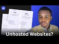 What is an unhosted site in webflow