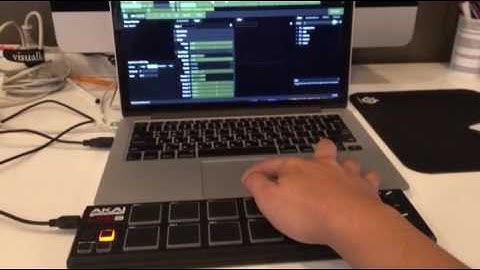 Resolume arena5 / midi / midisignal / akai / lpd8 / midicontroller