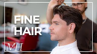 Men's Haircut For Fine Hair | Cut and Style