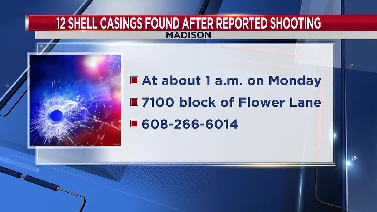 Madison Police find 12 shell casings after westside shots fired ...