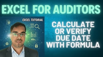 Due date calculation by adding months | Excel for auditing & auditors