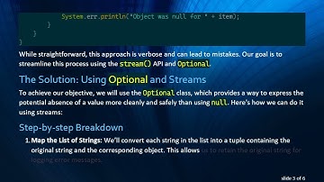 Streamlining null Checks in Java Using Optional and Streams
