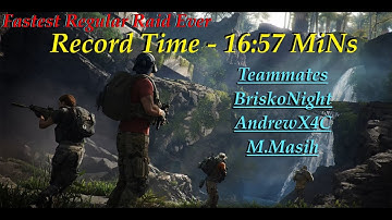 GHOST RECON BREAKPOINT - Fastest Regular Raid Ever - Record Time 16:57 Mins - PC
