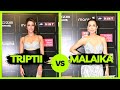 Fashion face-off: Triptii Dimri and Malaika Arora make a statement on the red carpet |Video