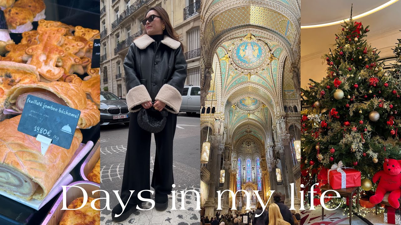 Christmas vlog♡フランス・リヨンで過ごすクリスマス🇫🇷パリでクリスマスショッピング、フランスの家庭料理、リヨンの街並み