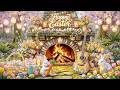 🐇 Easter Fireplace Escape 🌸 Cozy Spring Ambience & Soft Easter Music 🥕