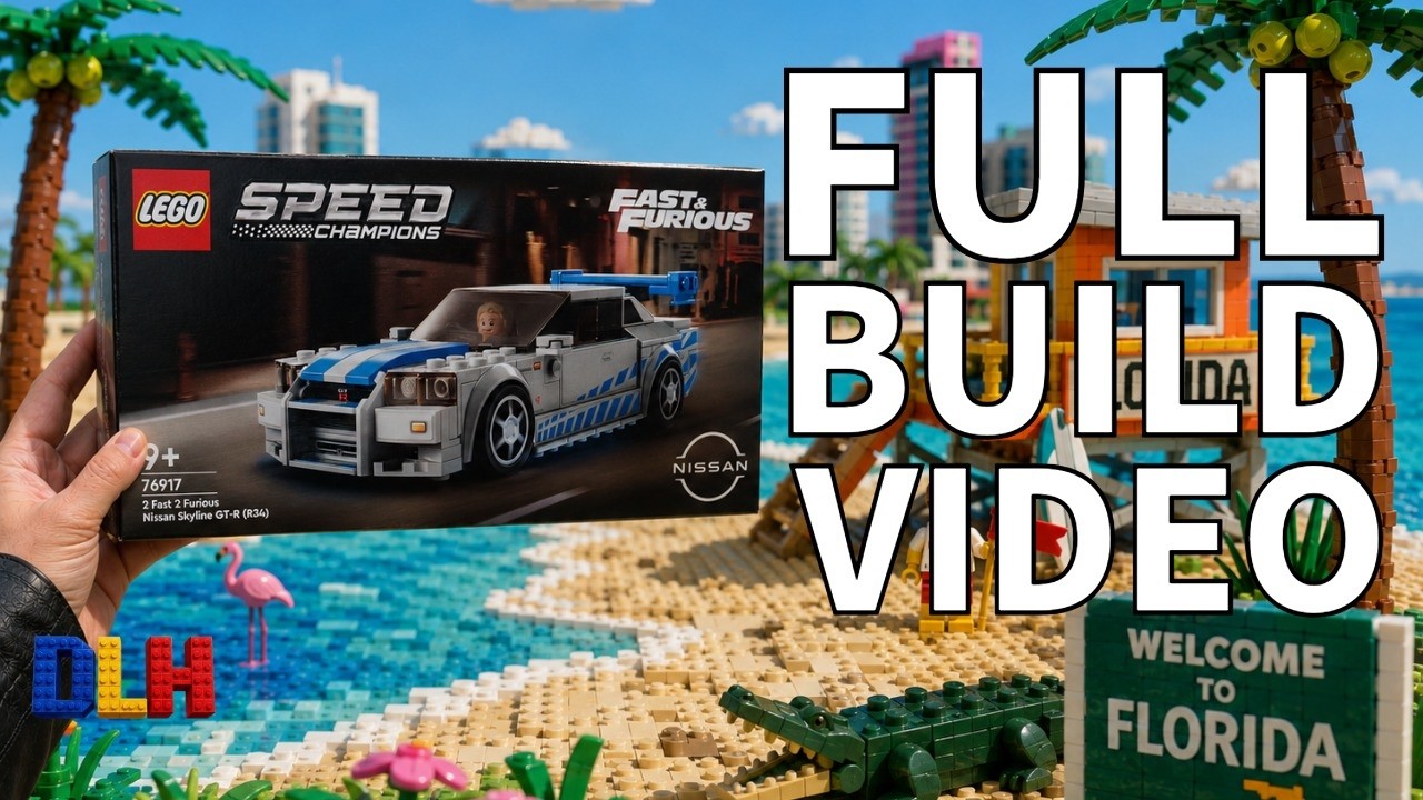 2 Fast 2 Furious R34 Skyline LEGO Build | Set 76917 Complete