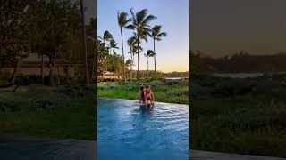 PDA by the Pool #shorts #hawaii #couples