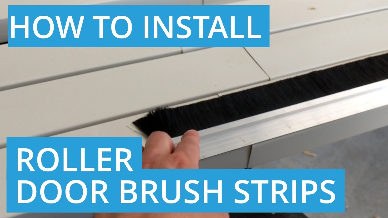 How to install a roller door brush seal - MaxresDefault