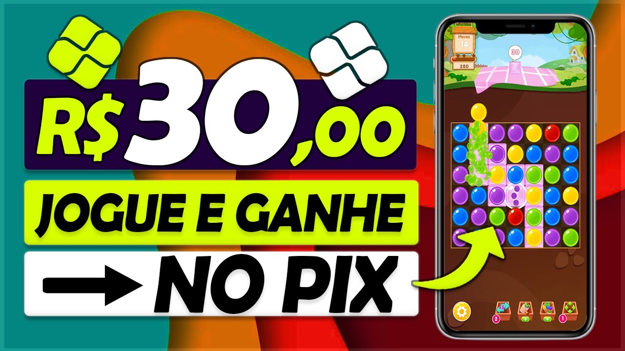 (SENSACIONAL😱) JOGUE E GANHE R$30 NO PIX | APP DE JOGO QUE PAGA DE ...