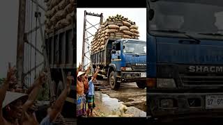 Every Second Counts! Truck Crosses Old Rural Bridge #shorts