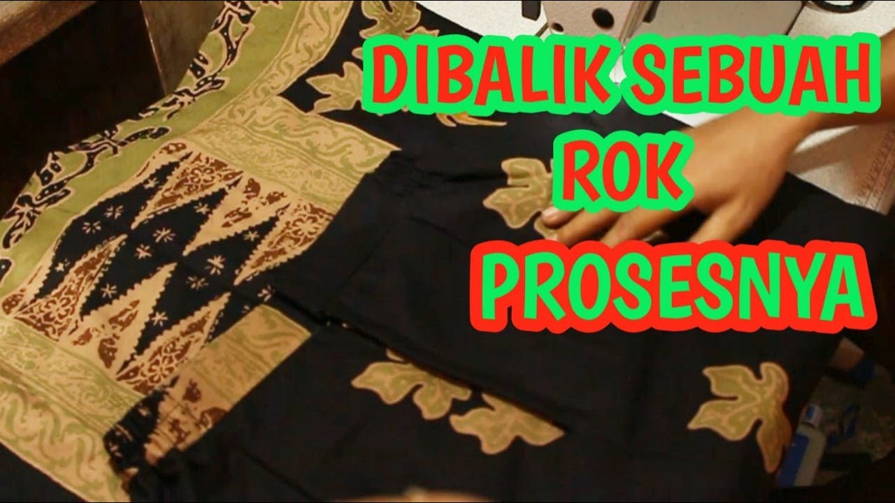 menjahit rok a line ! skil DEWA