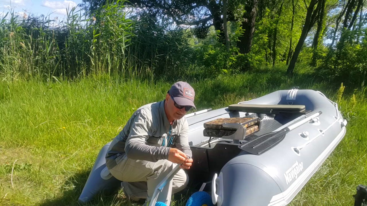 Установка транцевых колес Технопарус - YouTube