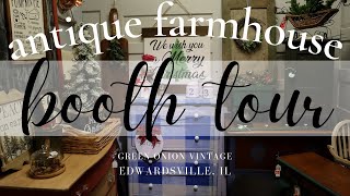 Edwardsville, IL Antique Booth Tour December 2021 Farmhouse Antiques + Vintage DIY for Resale