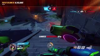 Overwatch: Nano D.Va POTG Environmental Cliff Kill + Out of Mech Kill!