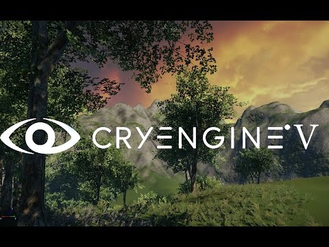 Cryengine V (Cryengine 5) #8 Добавление растительности и ее настройка. Vegetation