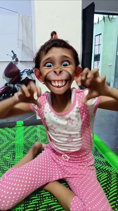 Bandar mama pehan pyjama #shortsfeed #funny #trending #bandar #monkey